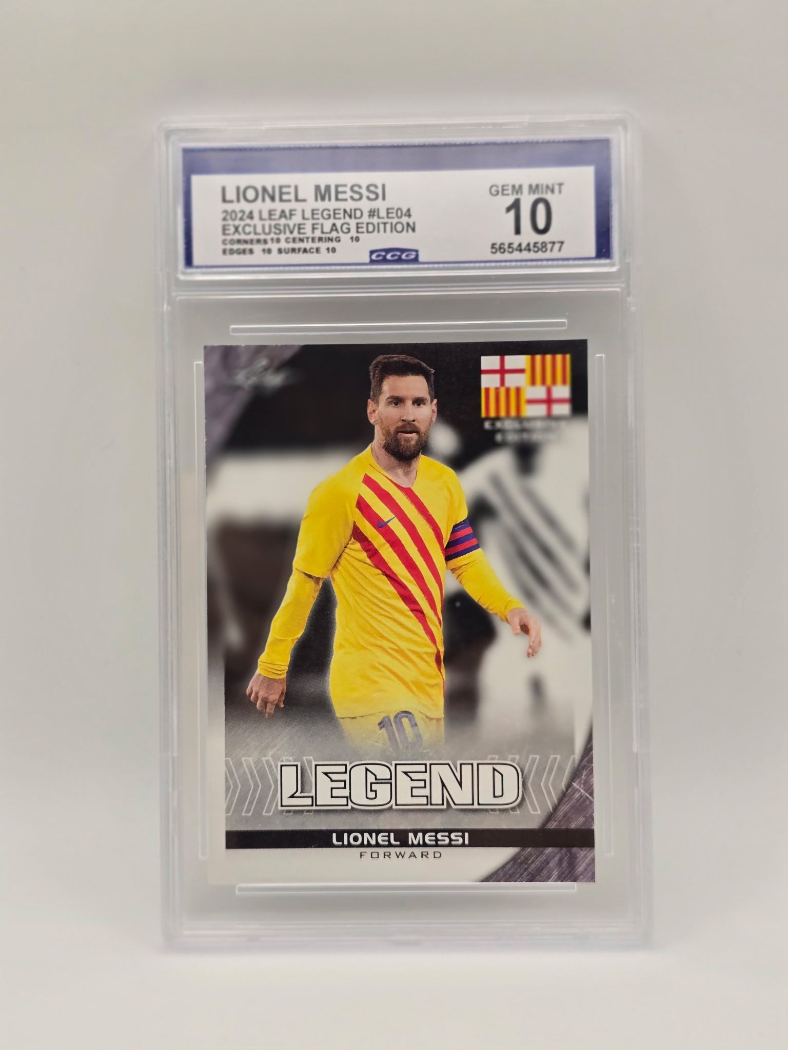 Lionel Messi CCG Graded Gem Mint 10 Slab