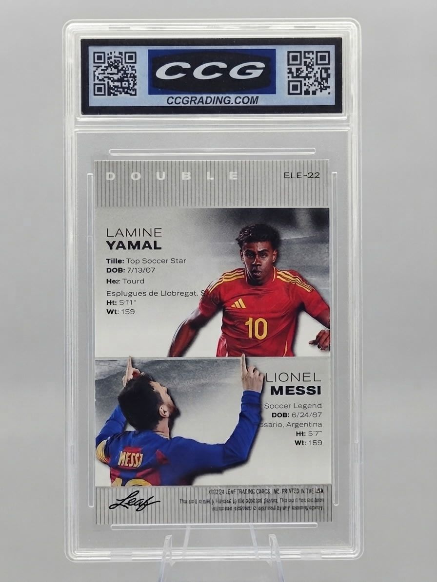 Yamal/Messi 2024 #ELE22 Legends Double CCG Gem Mint 10