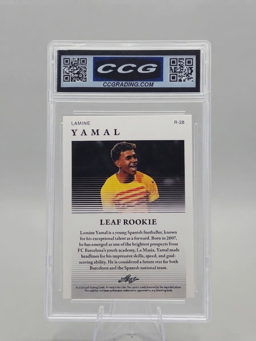 Lamine Yamal 2024 Leaf Rookie #R28 CCG Gem Mint 10