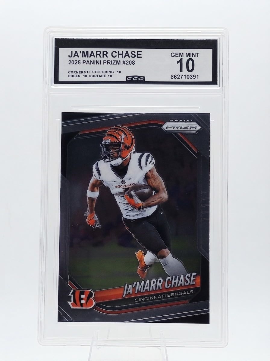 Jamarr Chase 2025 Panini Prizm #208 CCG Gem Mint 10
