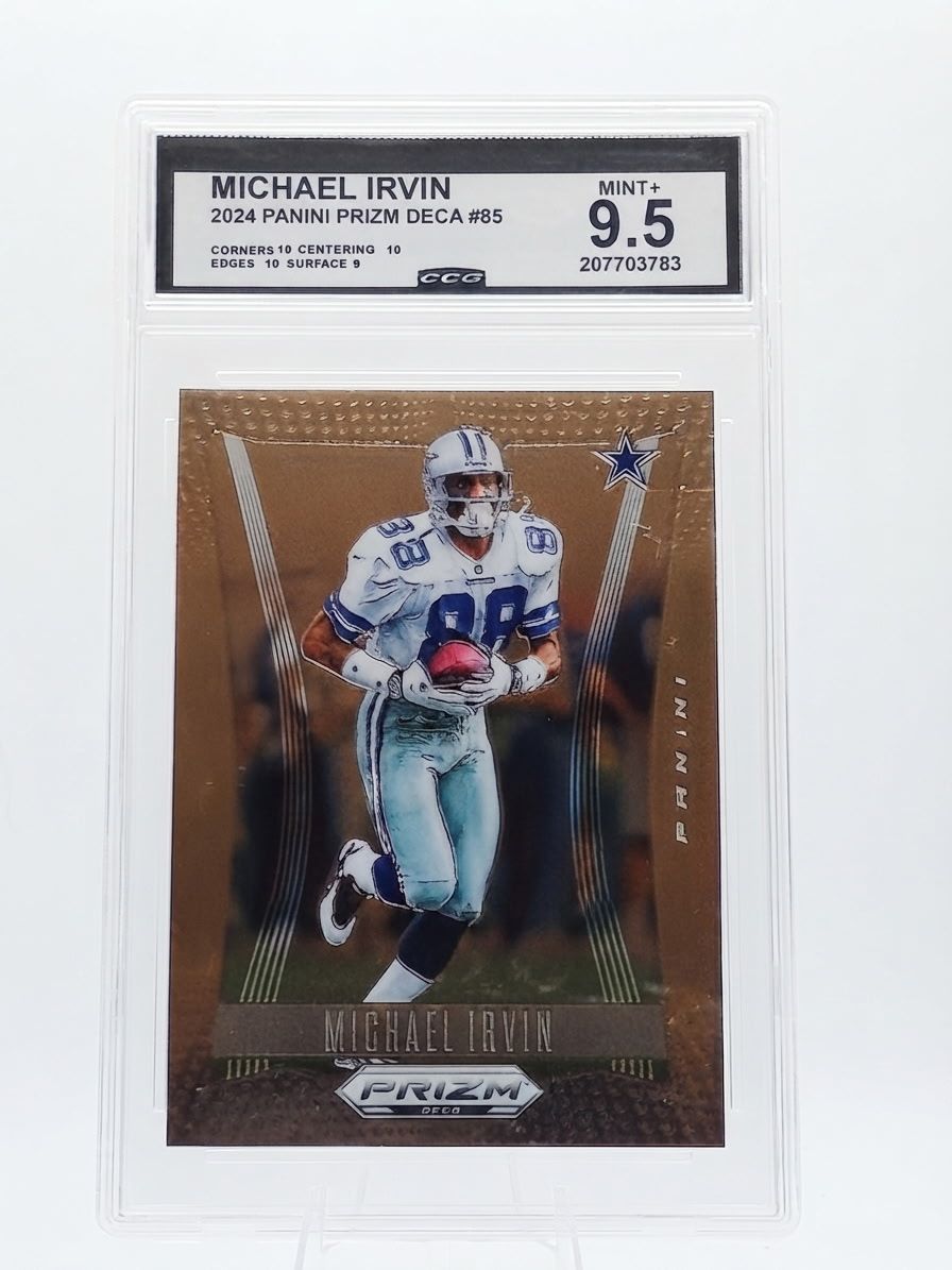 Michael Irvin 2024 Panini Prizm Deca #85 CCG Mint Plus 9.5