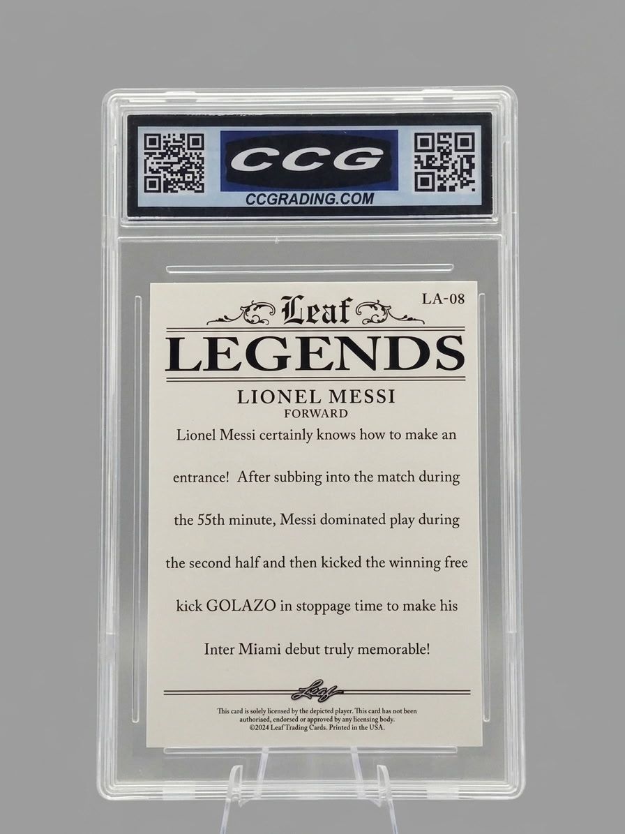 Lionel Messi 2024 Leaf Legends #LA08 CCG Gem Mint 10