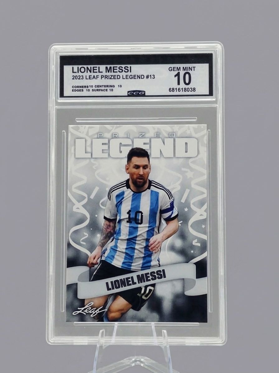Lionel Messi 2023 Leaf Prized Legend #13 CCG Gem Mint 10