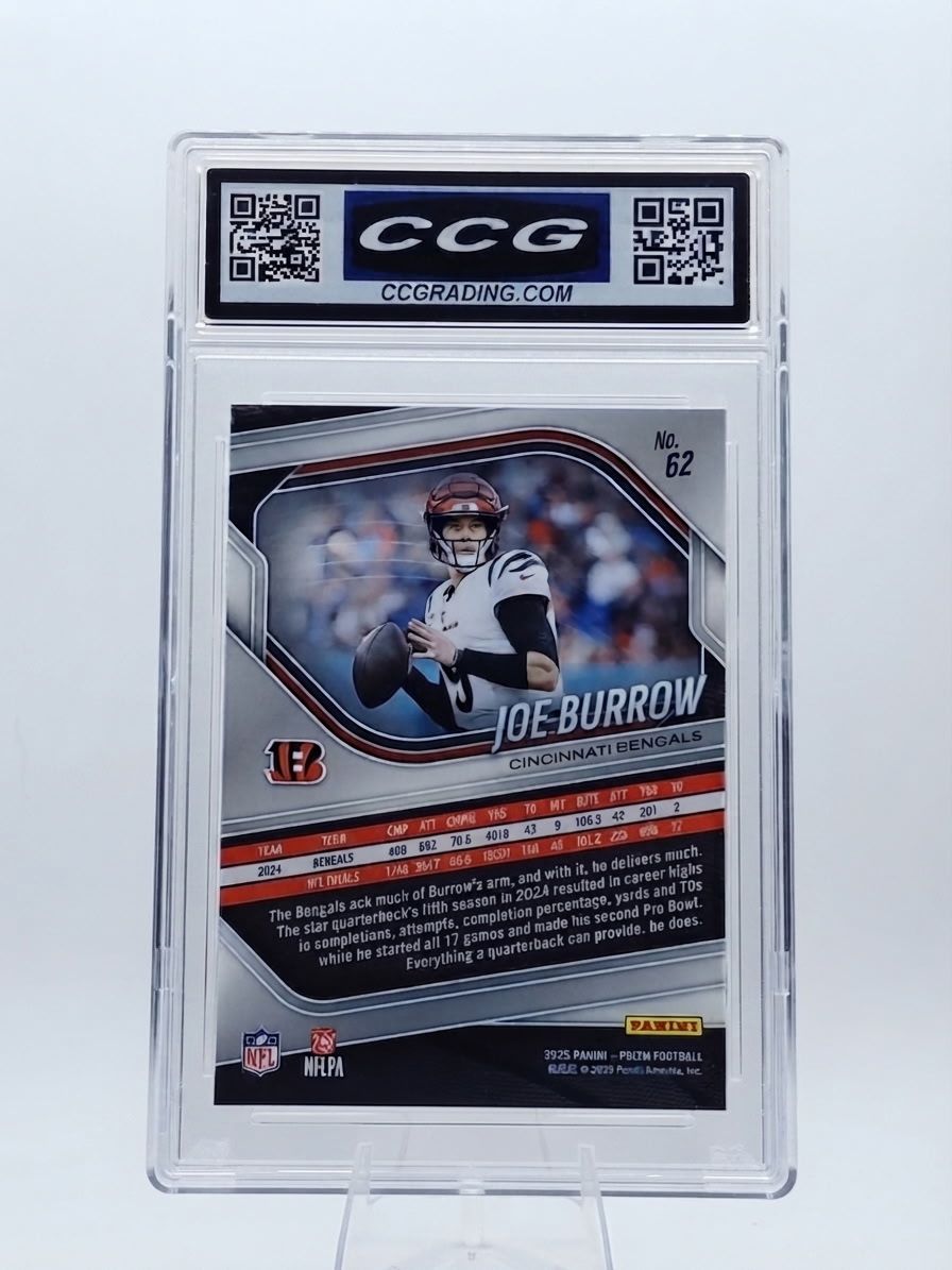 Joe Burrow 2025 Panini Prizm #62 CCG Gem Mint 10