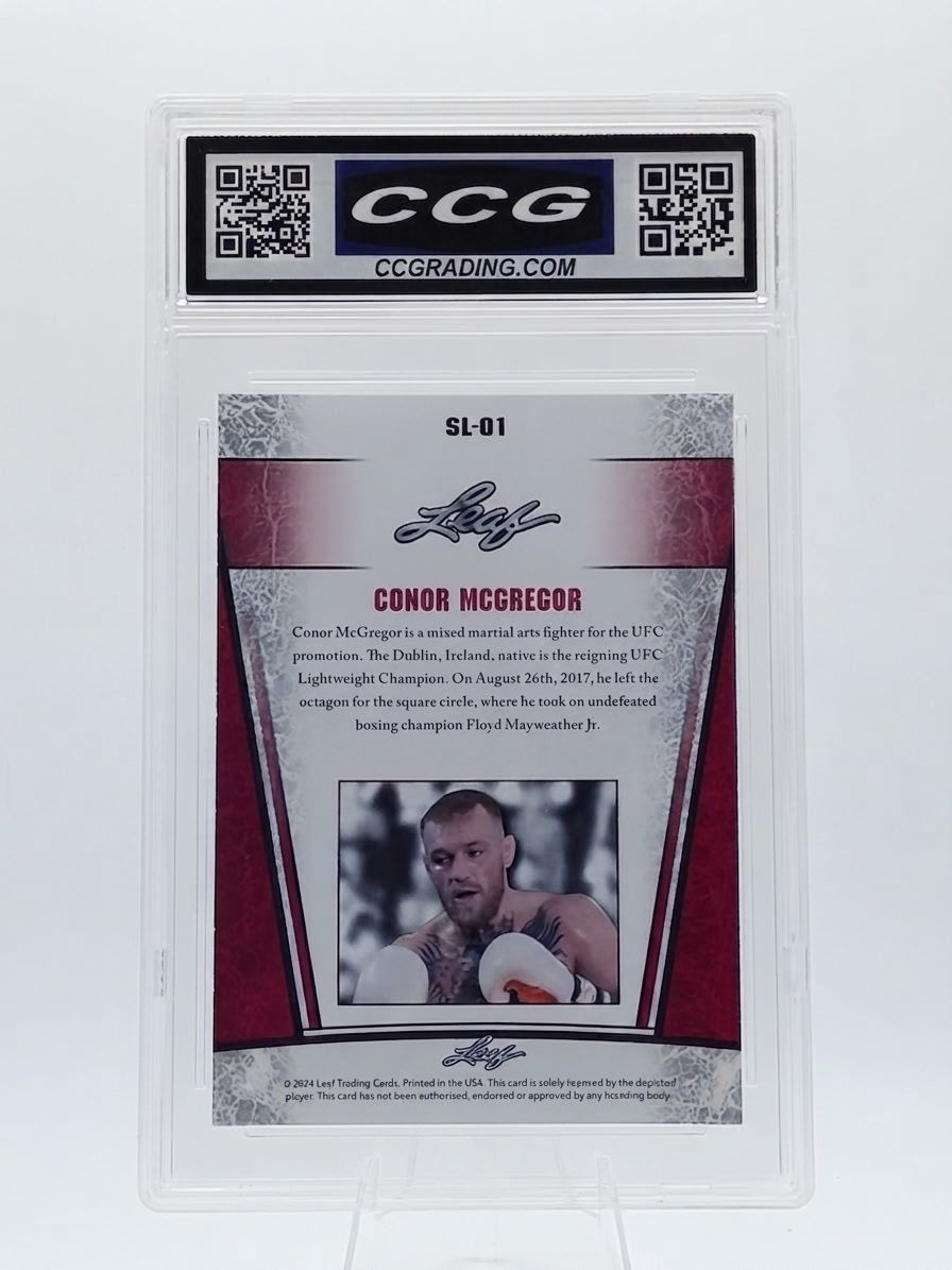 Conor Mcgregor 2024 Leaf Silver Legend #SL01 CCG Gem Mint 10