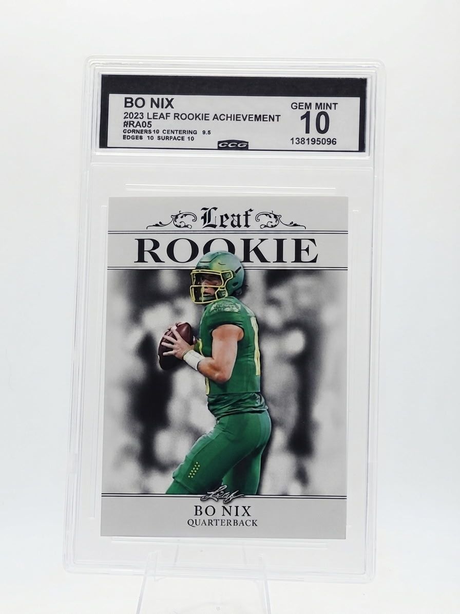 Bo Nix 2023 Leaf Rookie #RA05 CCG Gem Mint 10