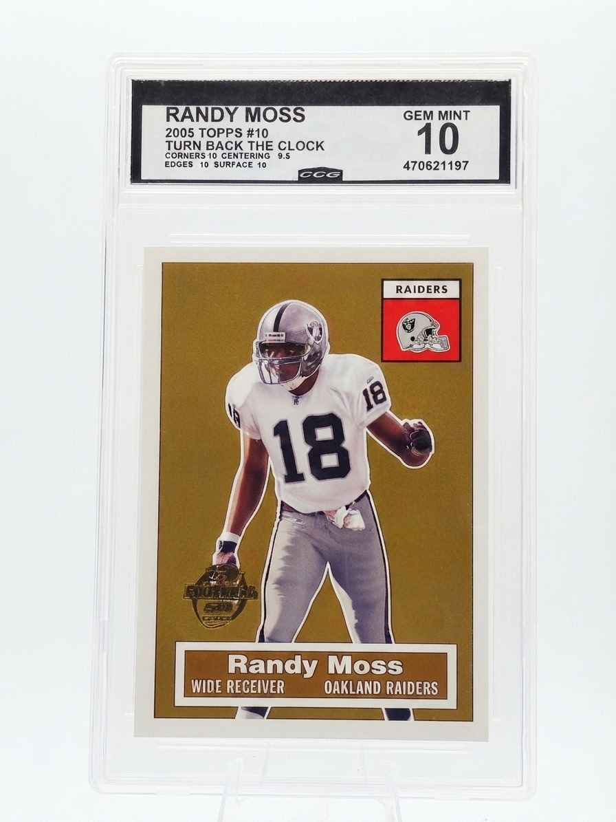 Randy Moss 2005 Topps #10 CCG Gem Mint 10