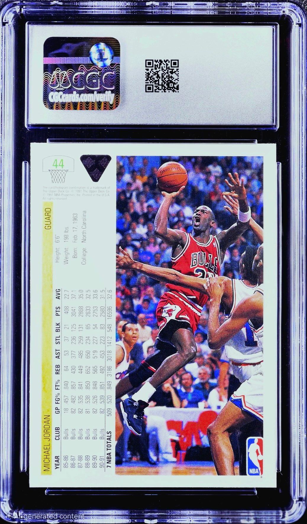 1991-92 Upper Deck Michael Jordan #44