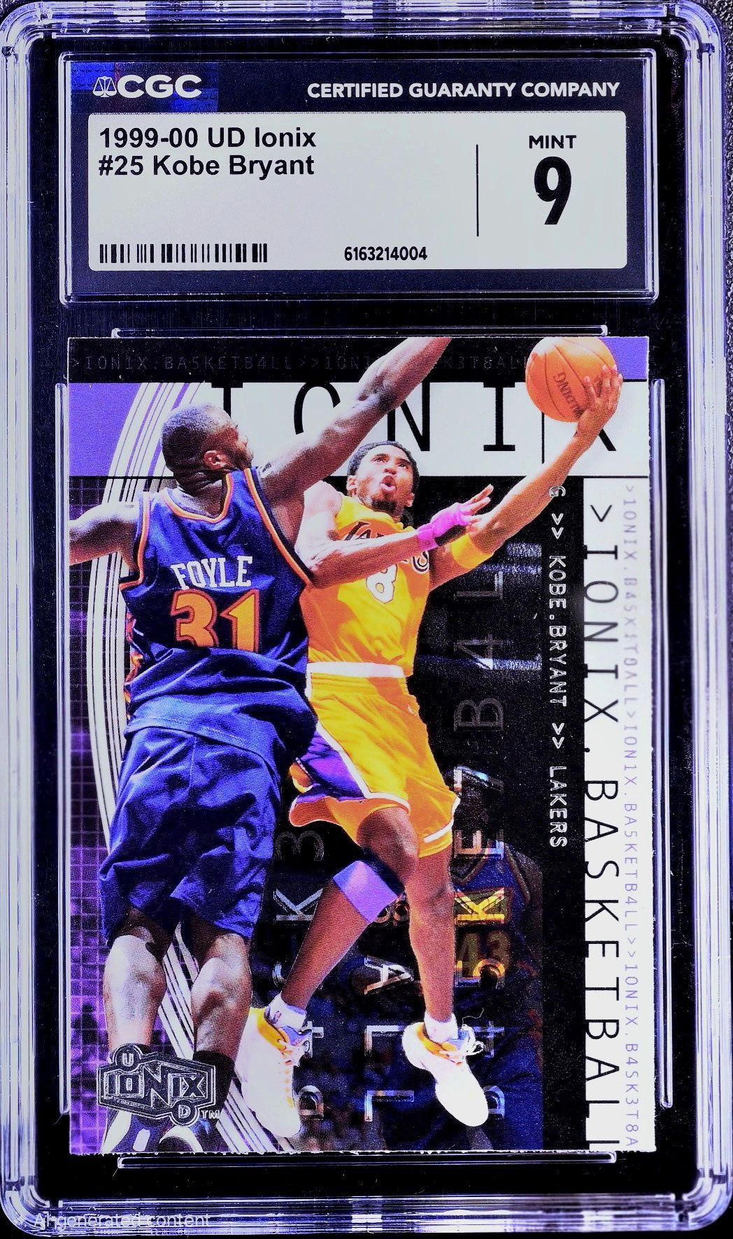 1999-00 Kobe Bryant UD Ionix #25 CGC Mint 9