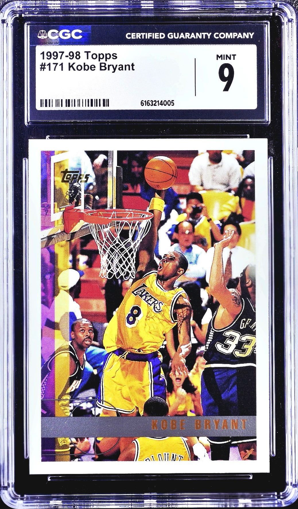 Kobe Bryant 1997-98 Topps #171 CGC Mint 9