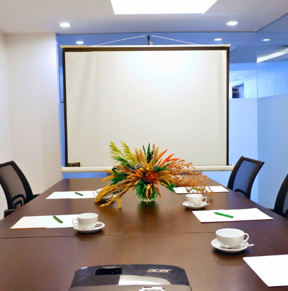 Corporate rates: The professional boardroom at Harvest Hotel, a key facility for corporate meetings and a feature of our business accommodation packages.