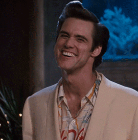 Jim Carey giving the thumbs up