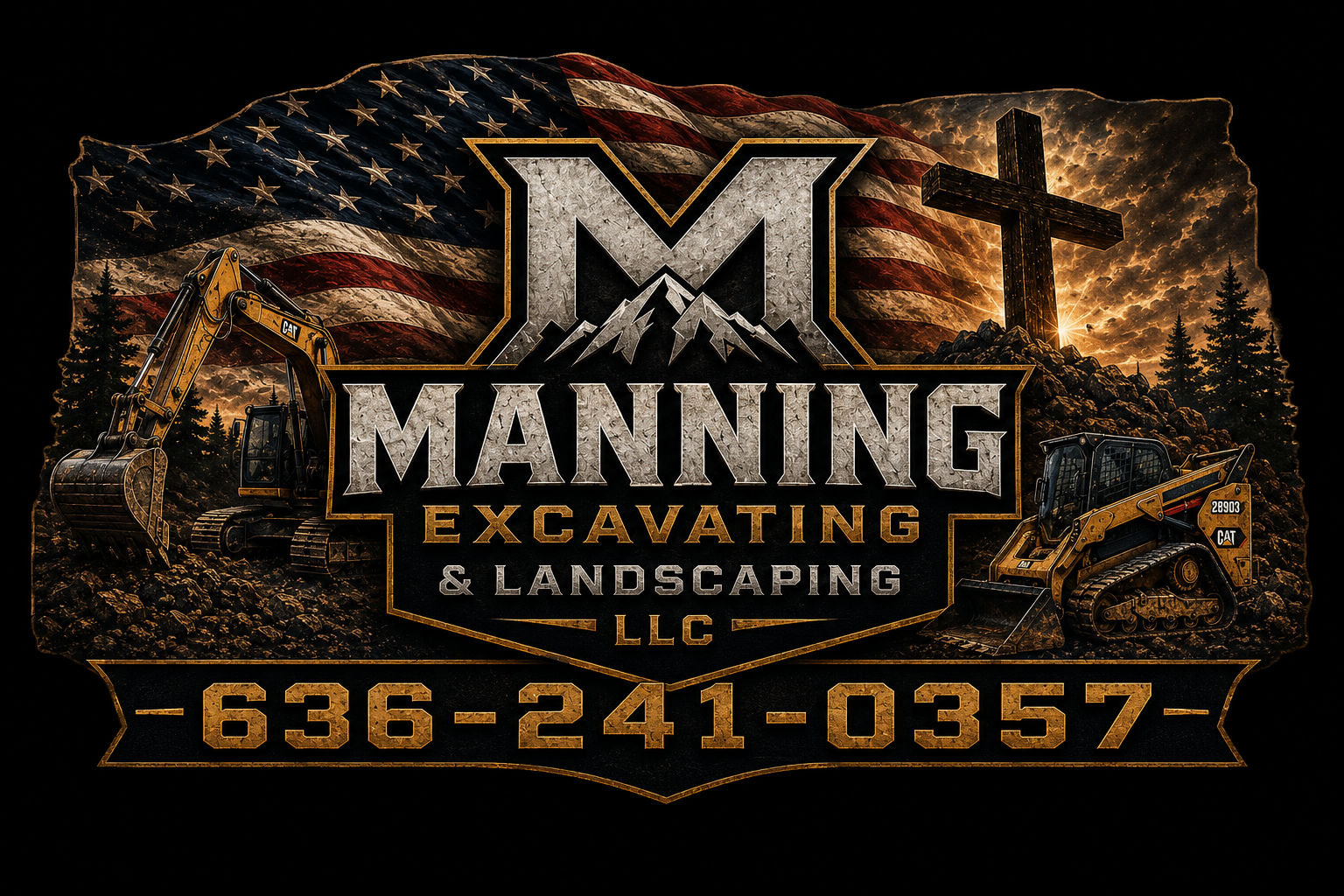 Manning Excavating & Landscaping logo