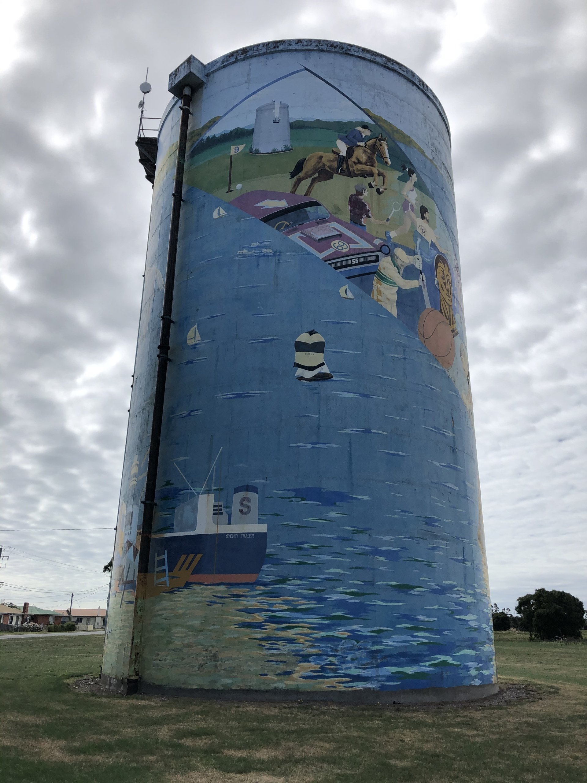 Town Water Tank Art — free download