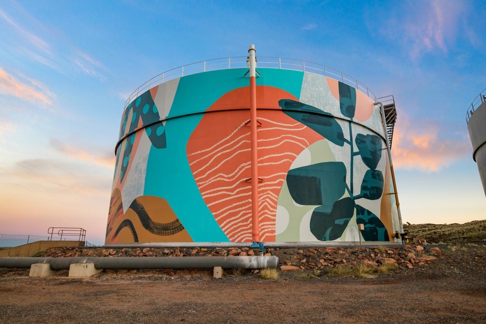 Karratha Water Tank Art — free download