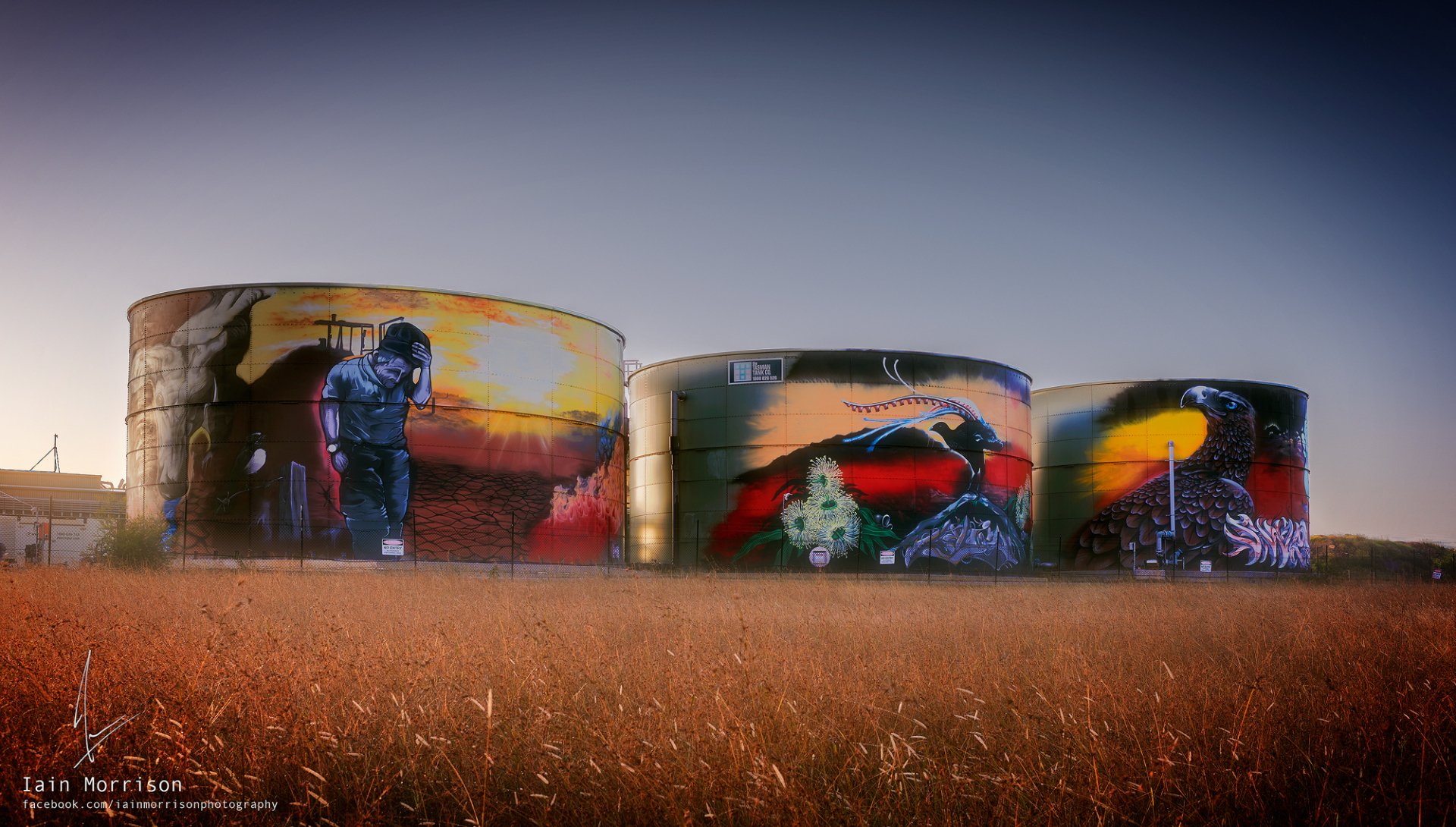 Wilton Veolia Treatment Plant Water Tank Art