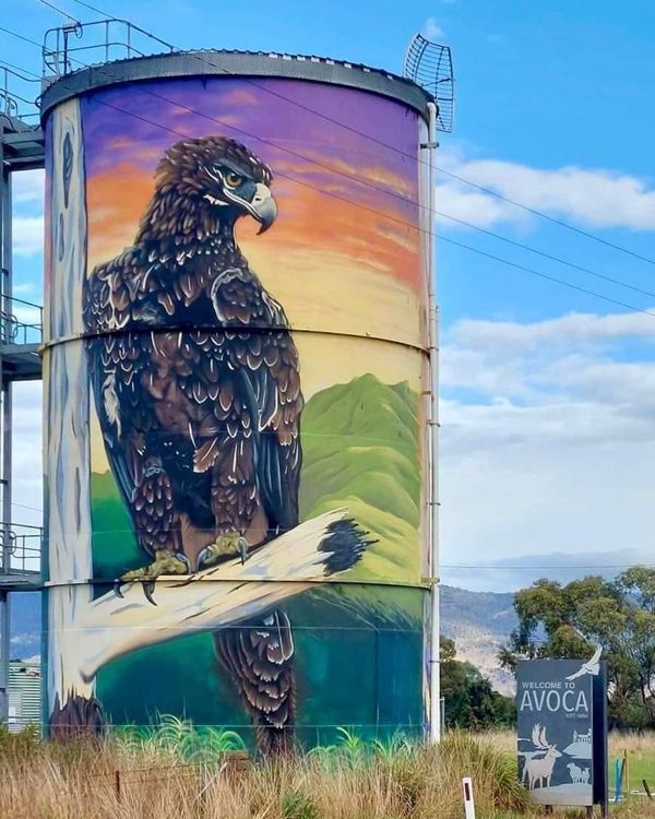 Avoca Water Tank Art, Australian Silo Art Trail
