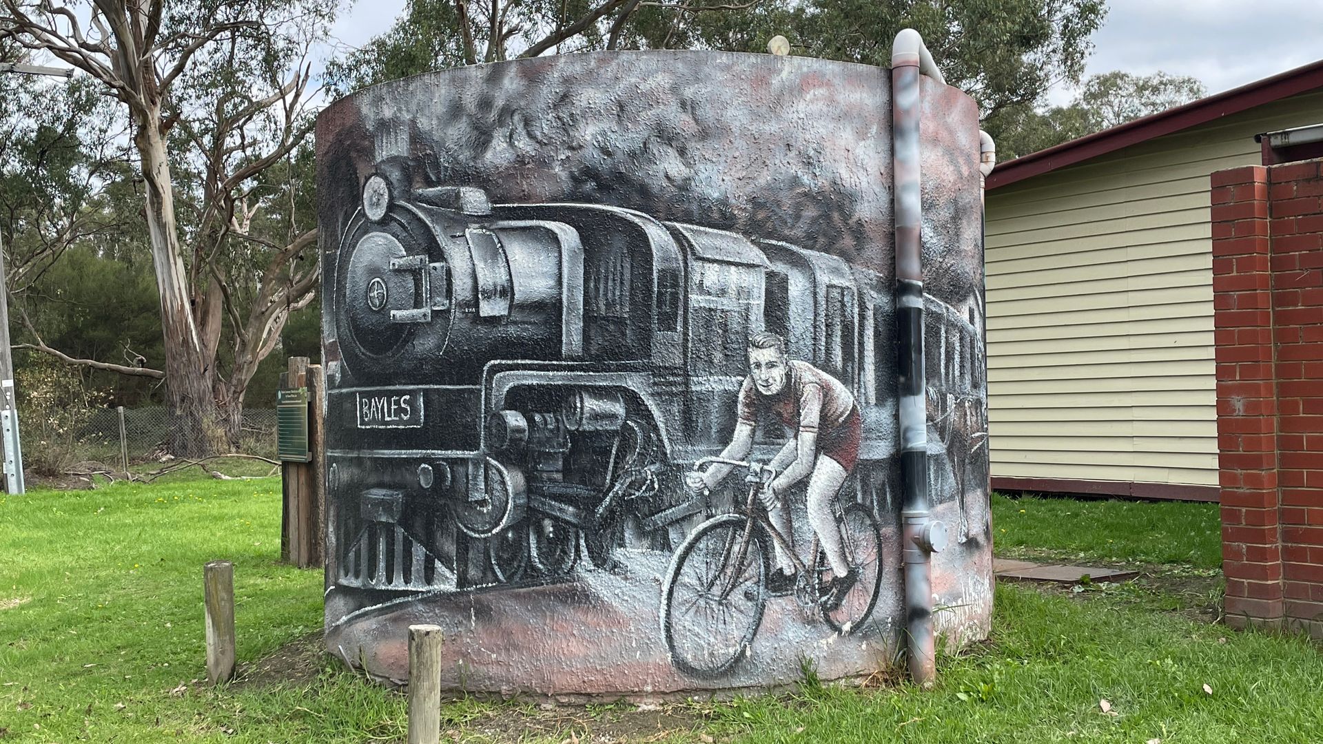 Winton Wetlands Water Tower Art, Australian Silo Art Trail