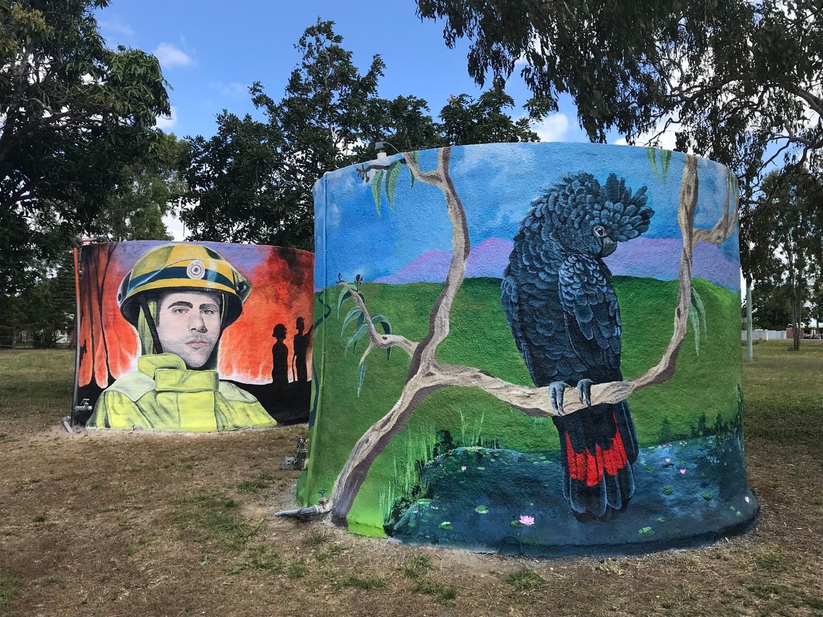 Biboohra Water Tank Art, Australian Silo Art Trail