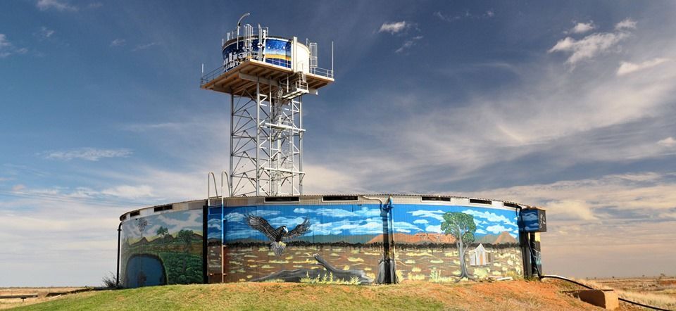 Boulia Water Tank, Australian Silo Art Trail