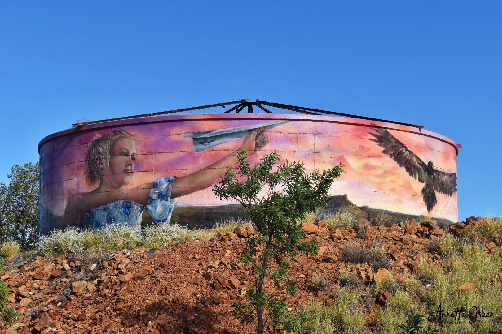 Cloncurry Water Tank Art, Australian Silo Art Trail