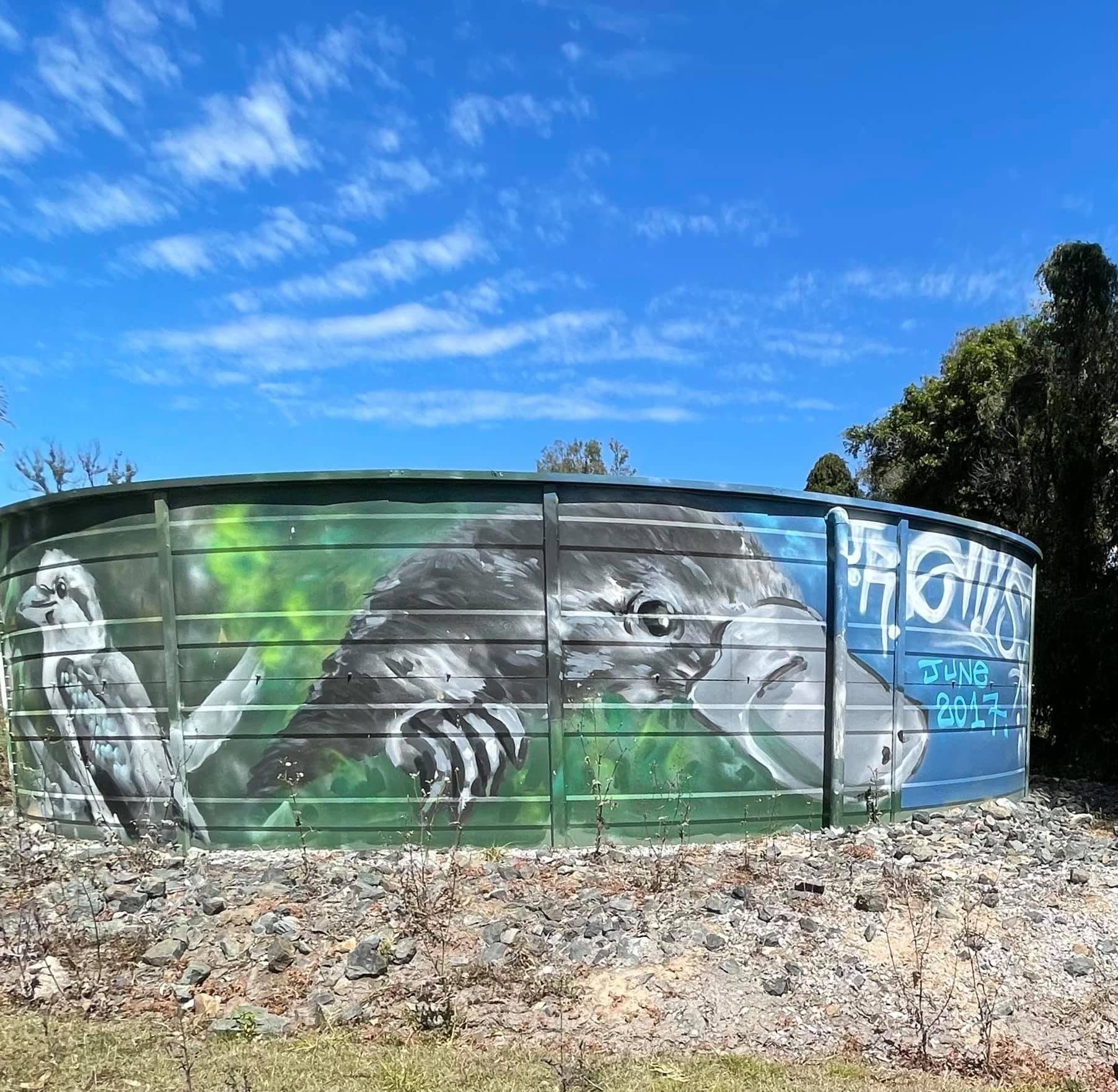 Colosseum Creek Water Tank Art, Australian Silo Art Trail