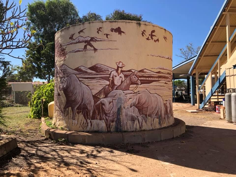 Cloncurry Water Tank Art, Australian Silo Art Trail