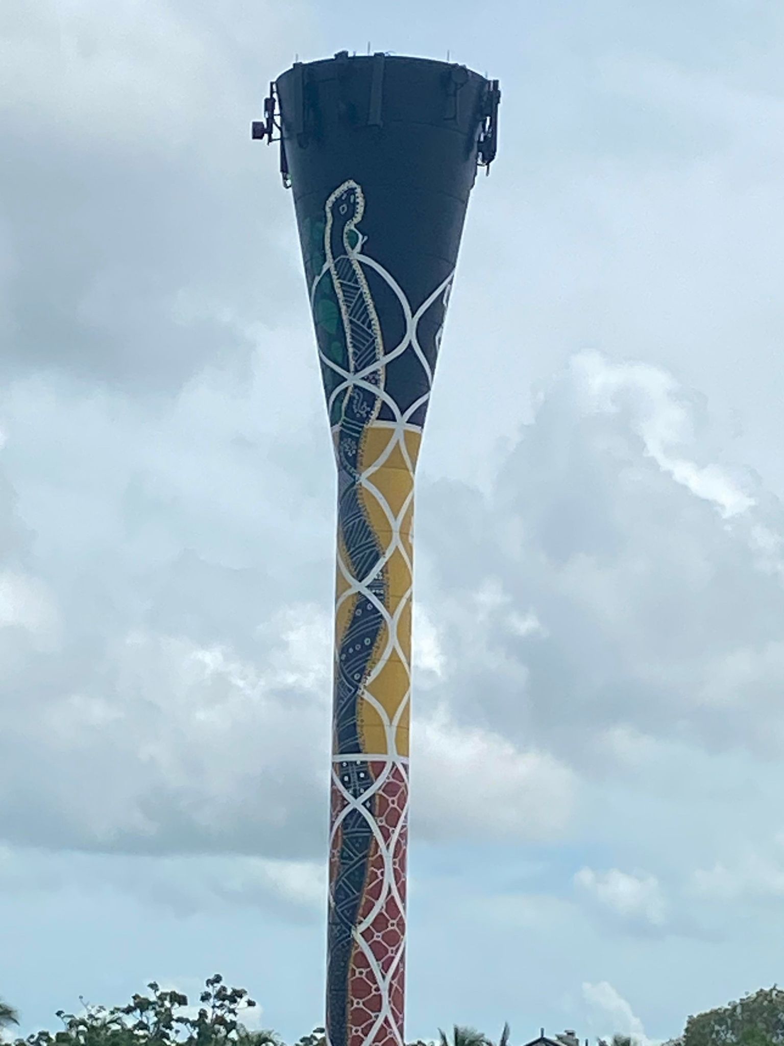 Darwin Digeridoo Water Tower Art, Australian Silo Art Trail