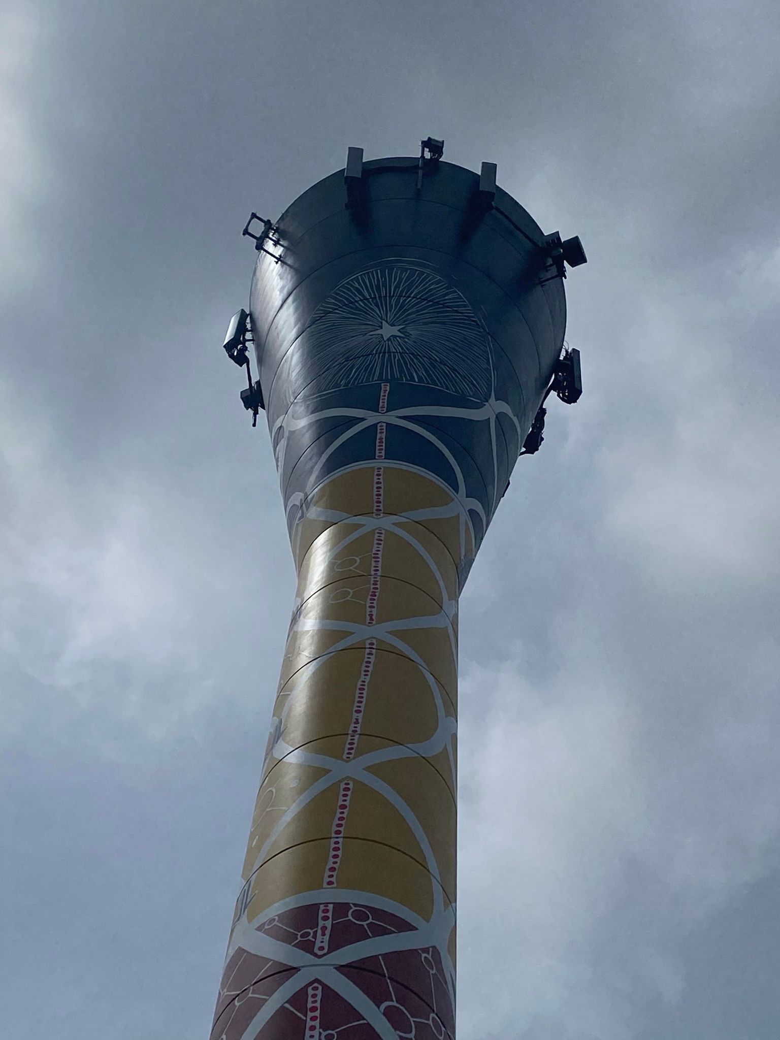 Darwin Digeridoo Water Tower Art, Australian Silo Art Trail