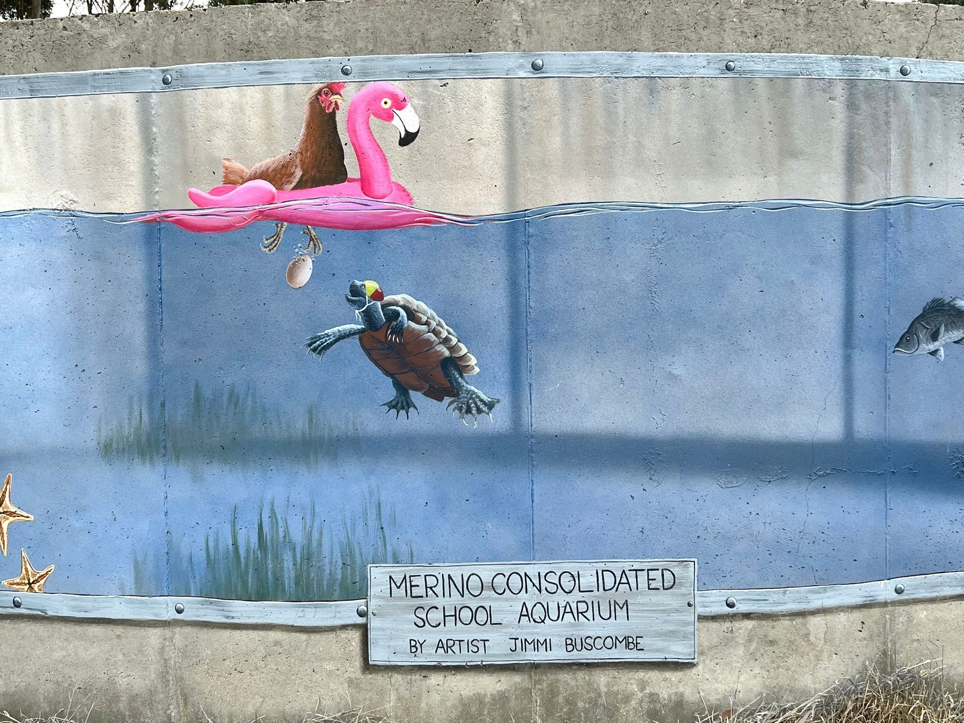 Merino Water Tank Art, Australian Silo Art Trail