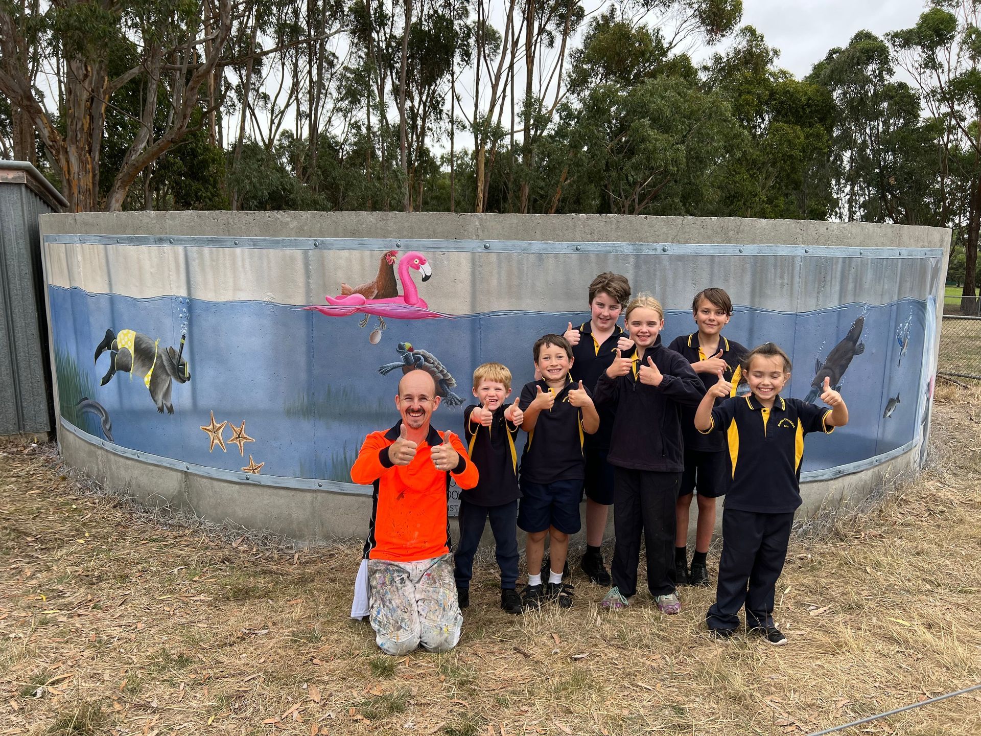 Merino Water Tank Art, Australian Silo Art Trail