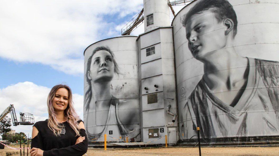 Australian Silo Art Trail, Julia Volchkova, Silo Artist, Street Artist