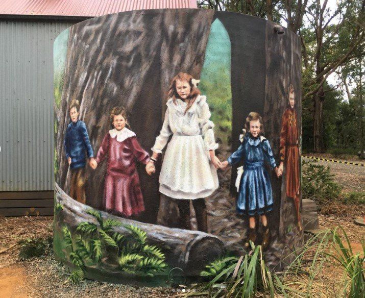 Kinglake West Water Tank Art, Australian Silo Art Trail