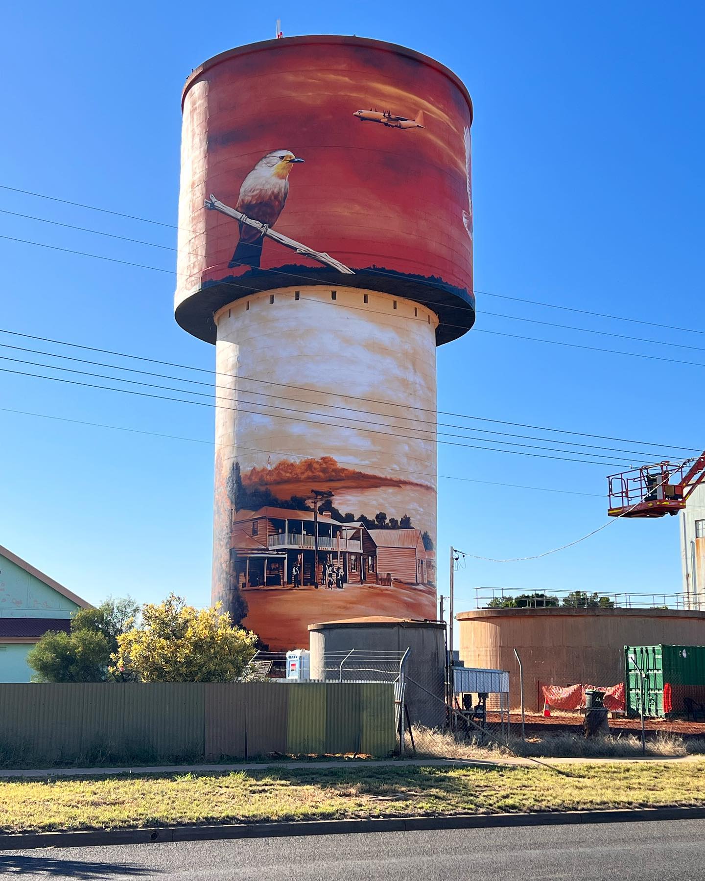 Lake Cargelligo Water Tower Art, Australian Silo Art Trail