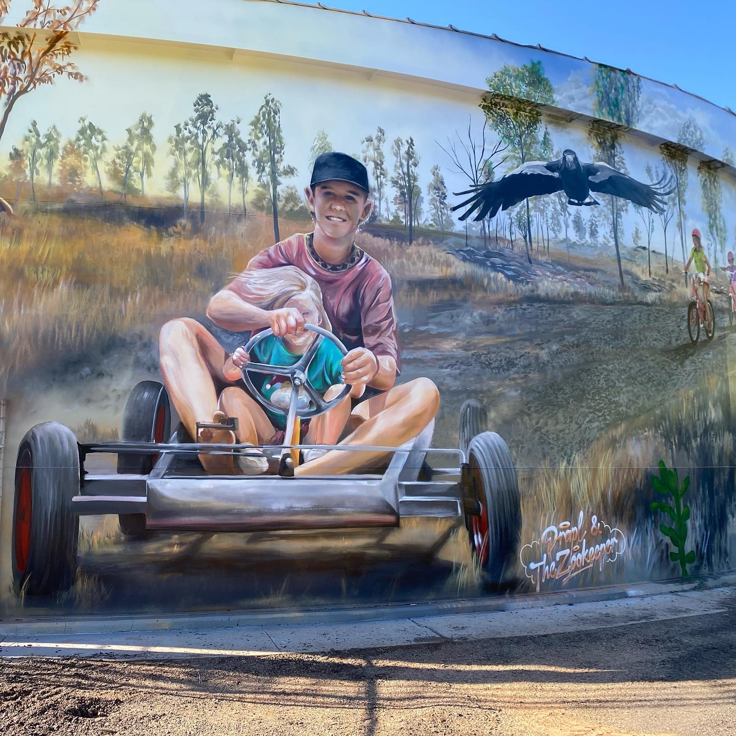 Middlemount Water Tank Art, Australian Silo Art trail