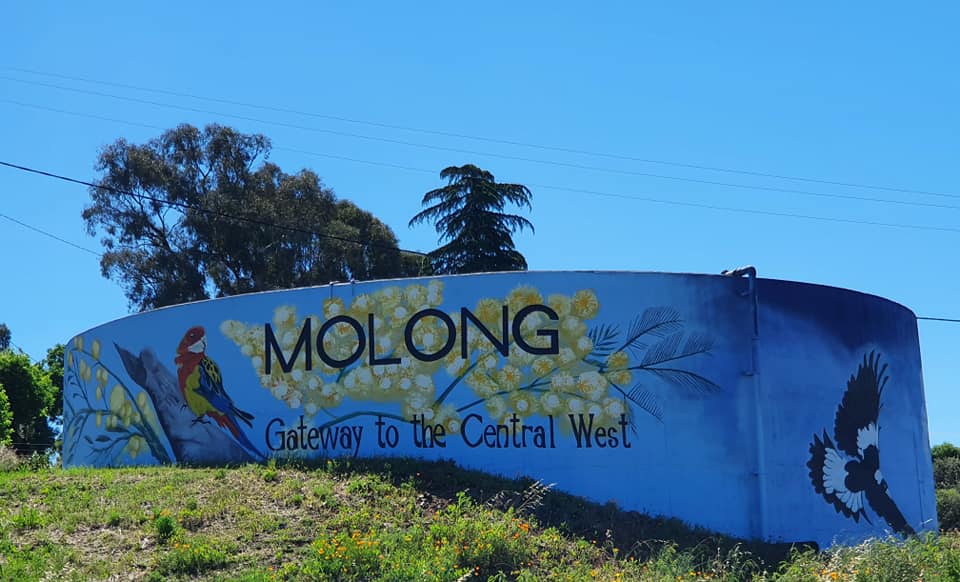 molong water tank, australian silo artt rail