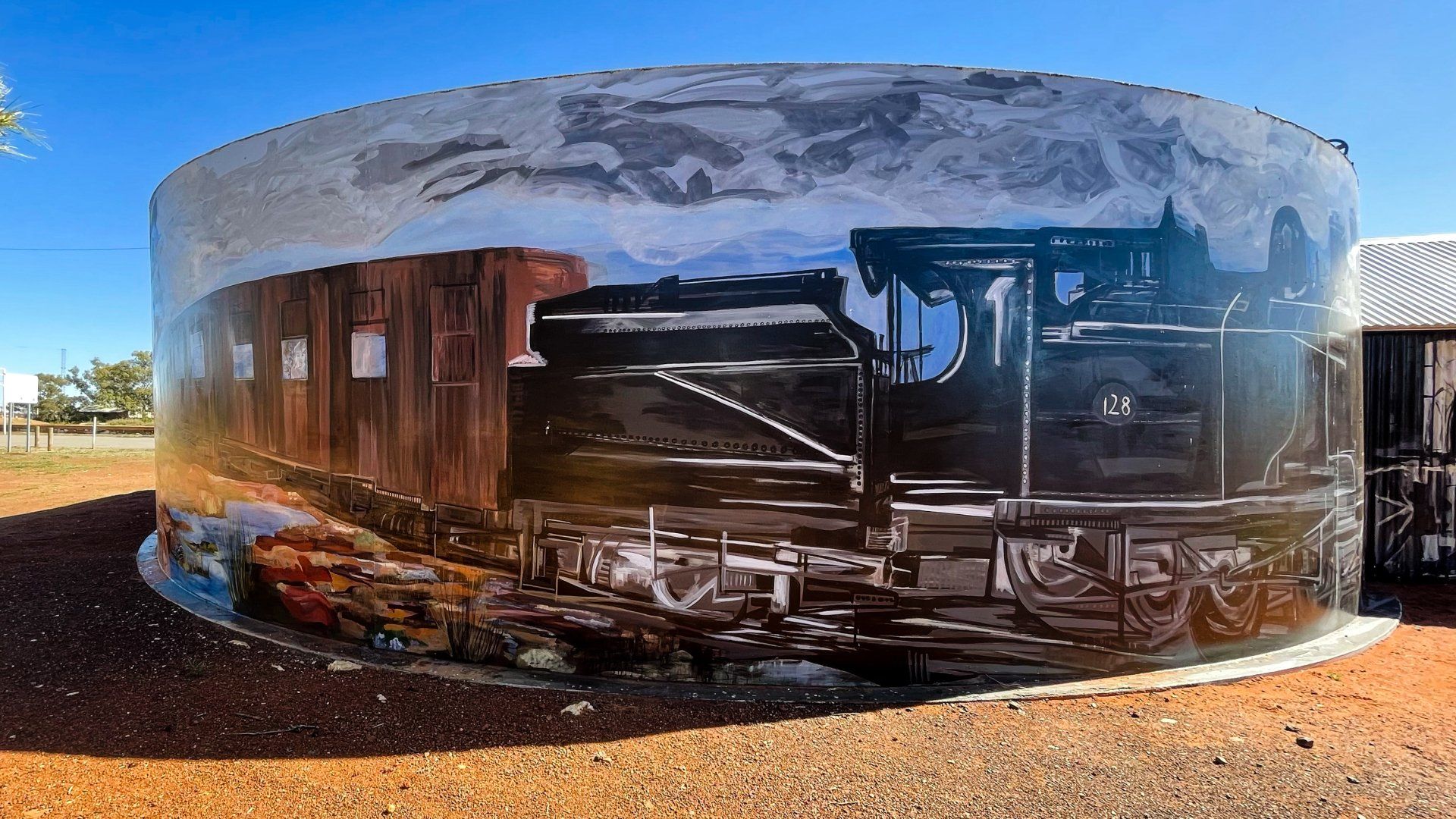 Mount Magnet Water Tank Art, Australian Silo Art Trail