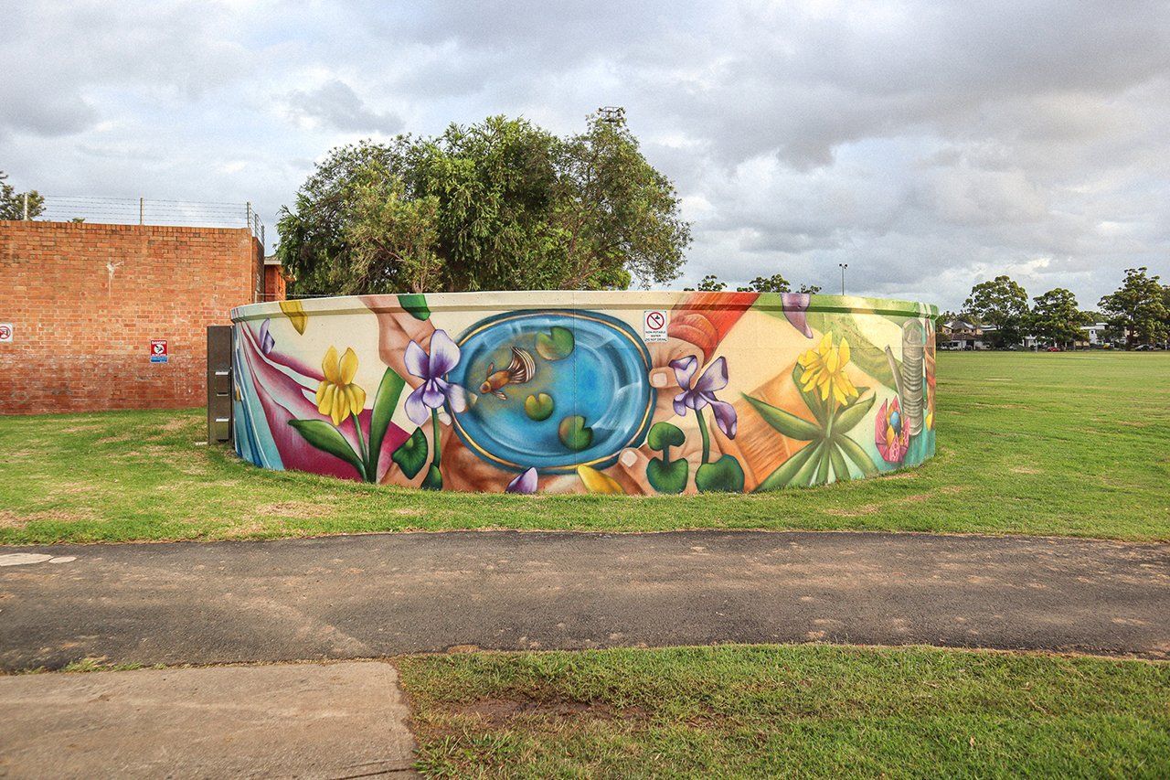 Wagga Wagga RAAF Water Tank Art, Australian Silo Art trail