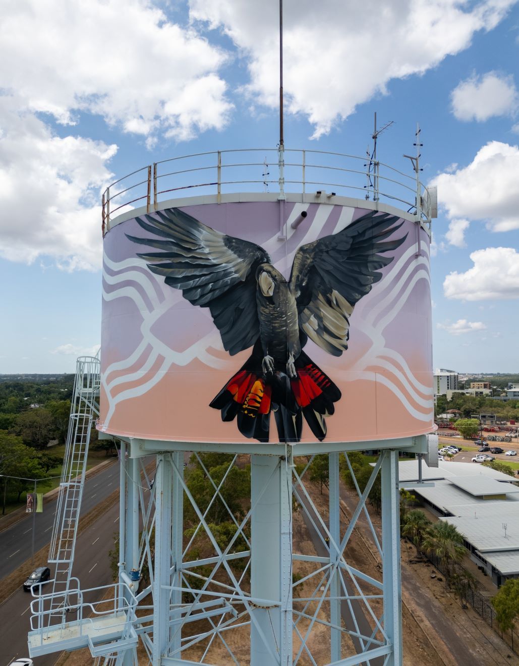 Jabiru water tower art Kakadu national park, Australian Silo Art Trail