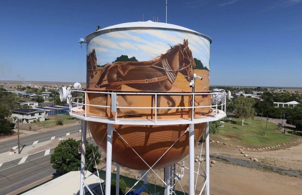 Richmond Water Tank Art, Australian Silo Art Trail