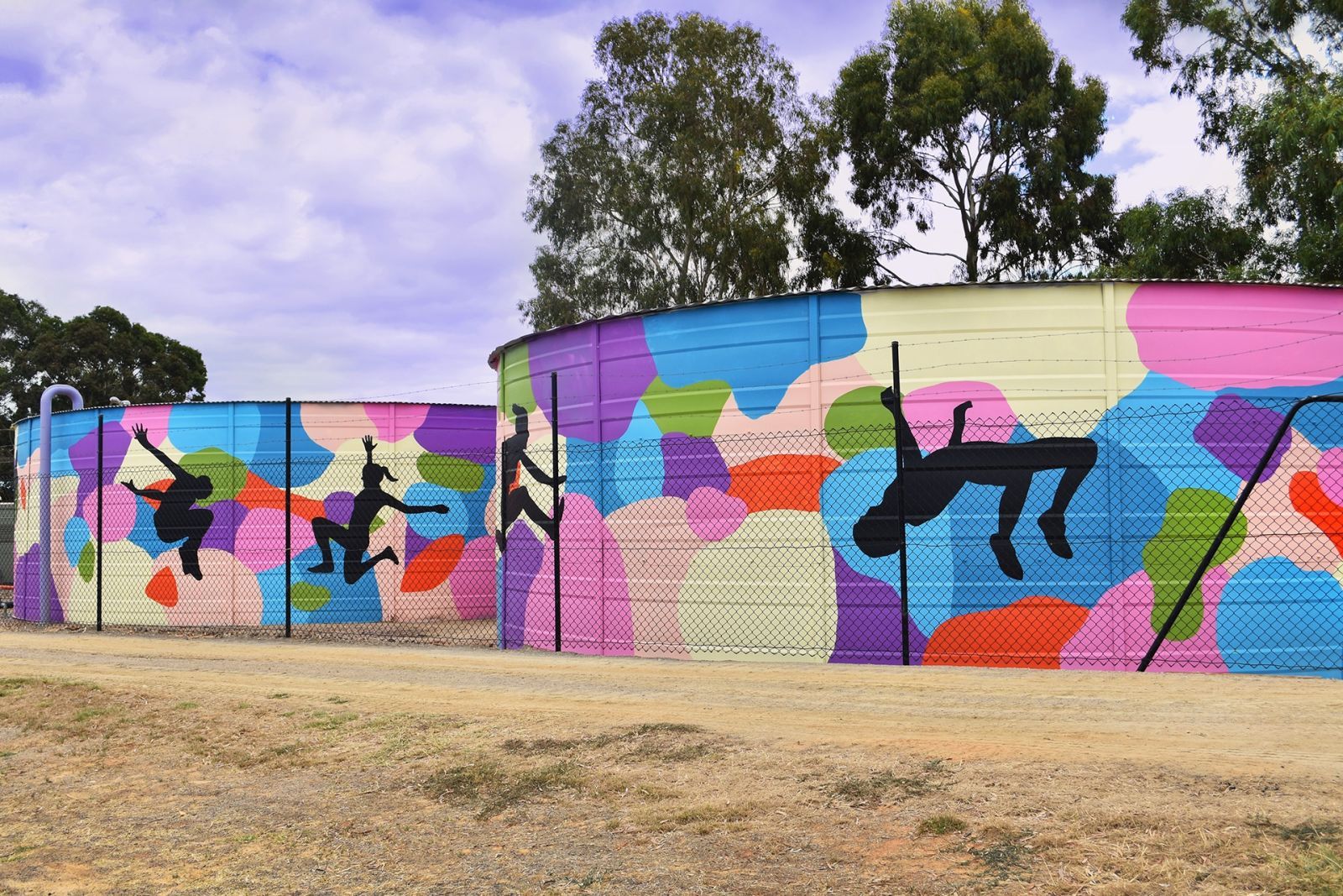 Bridgestone Water Tank Art, Australian Silo Art Trail