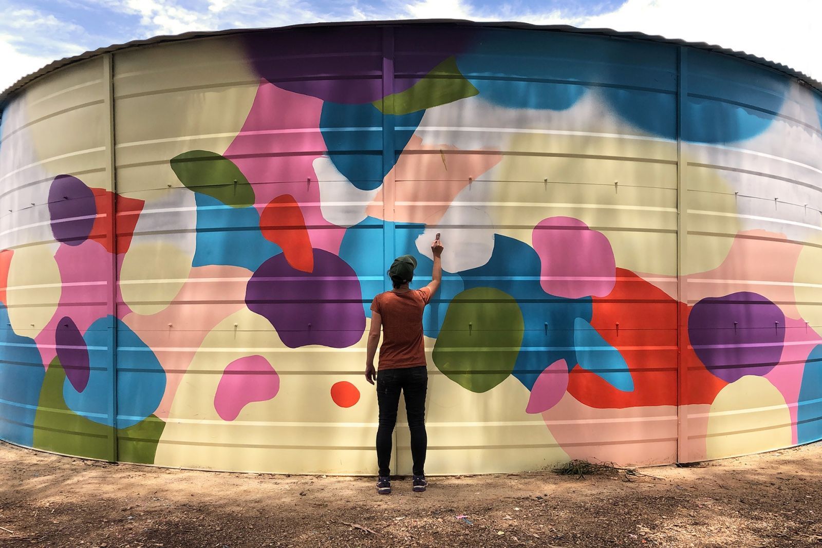 Bridgestone Water Tank Art, Australian Silo Art Trail