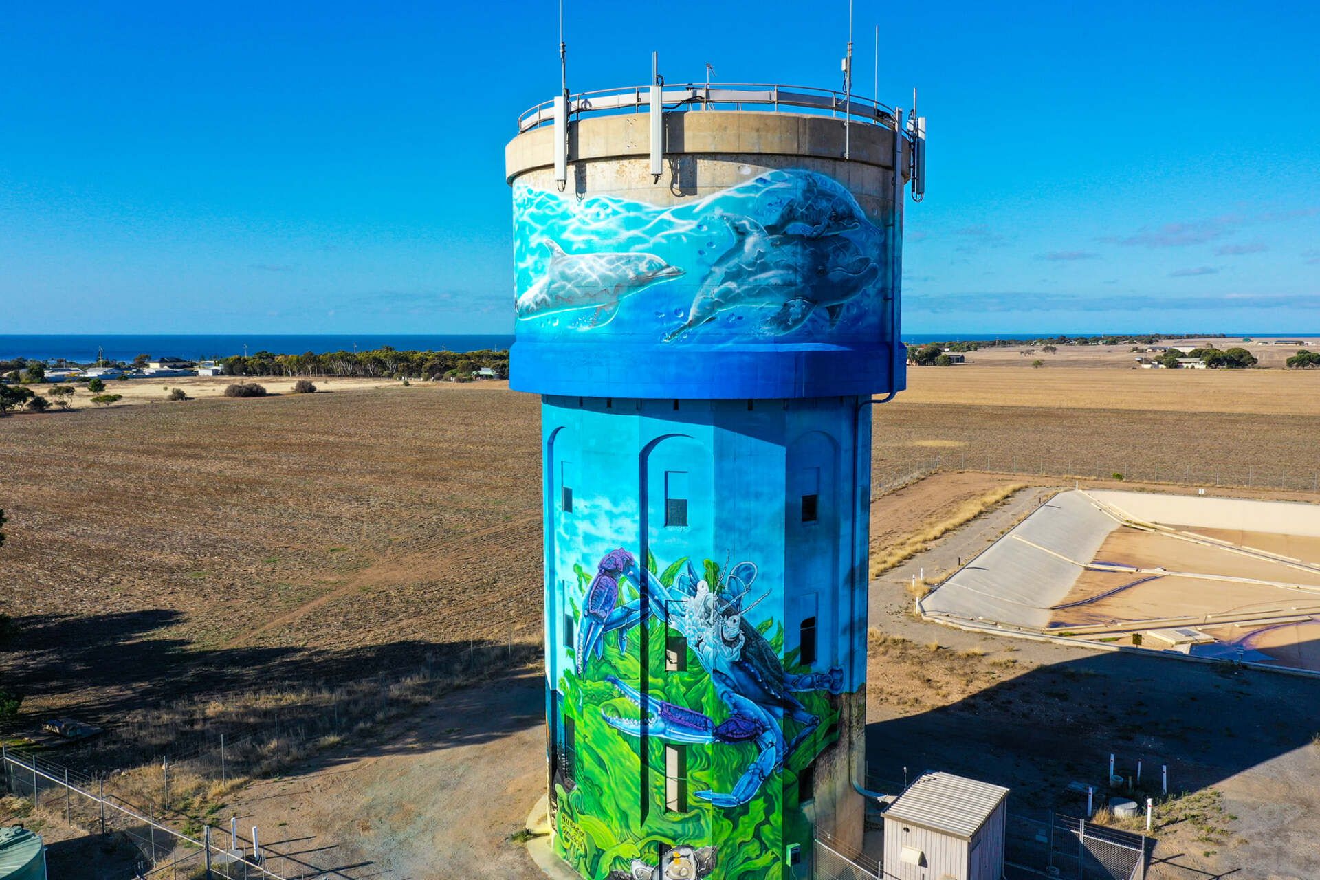 Stansbury Water Tower Art, Australian Silo Art Trail