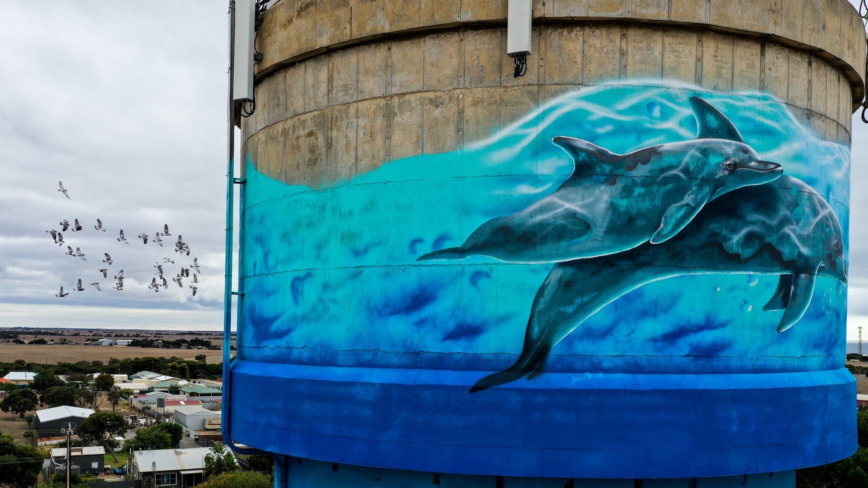 Stansbury Water Tower Art, Australian Silo Art Trail