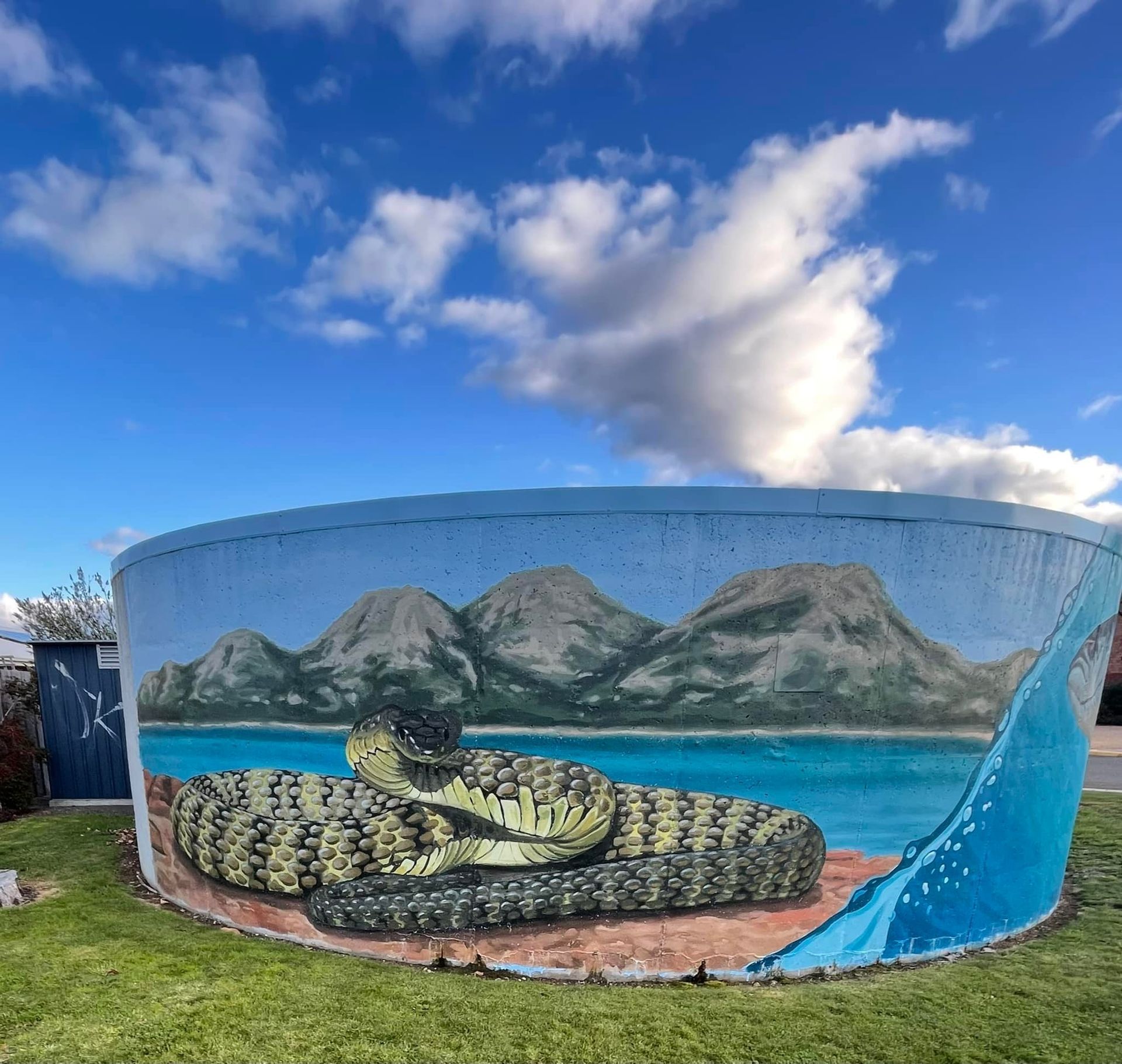 Swansea Water Tank Art, Australian Silo Art Trail