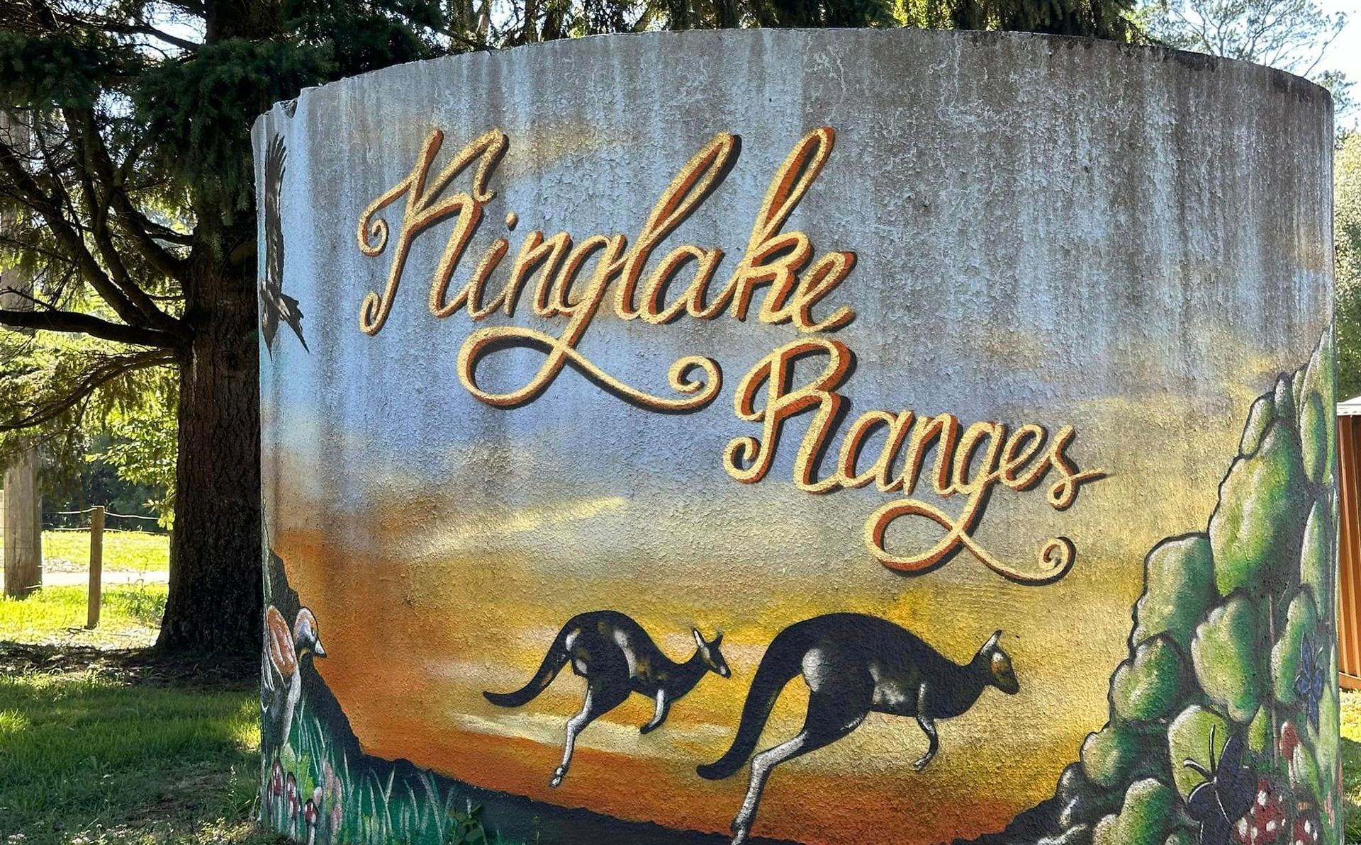 Kinglake, Water Tank Art, Australian Silo Art Trail