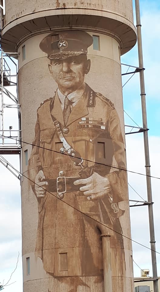 Tatura Water Tower Art, Australian Silo Art Trail, Sir John Monash