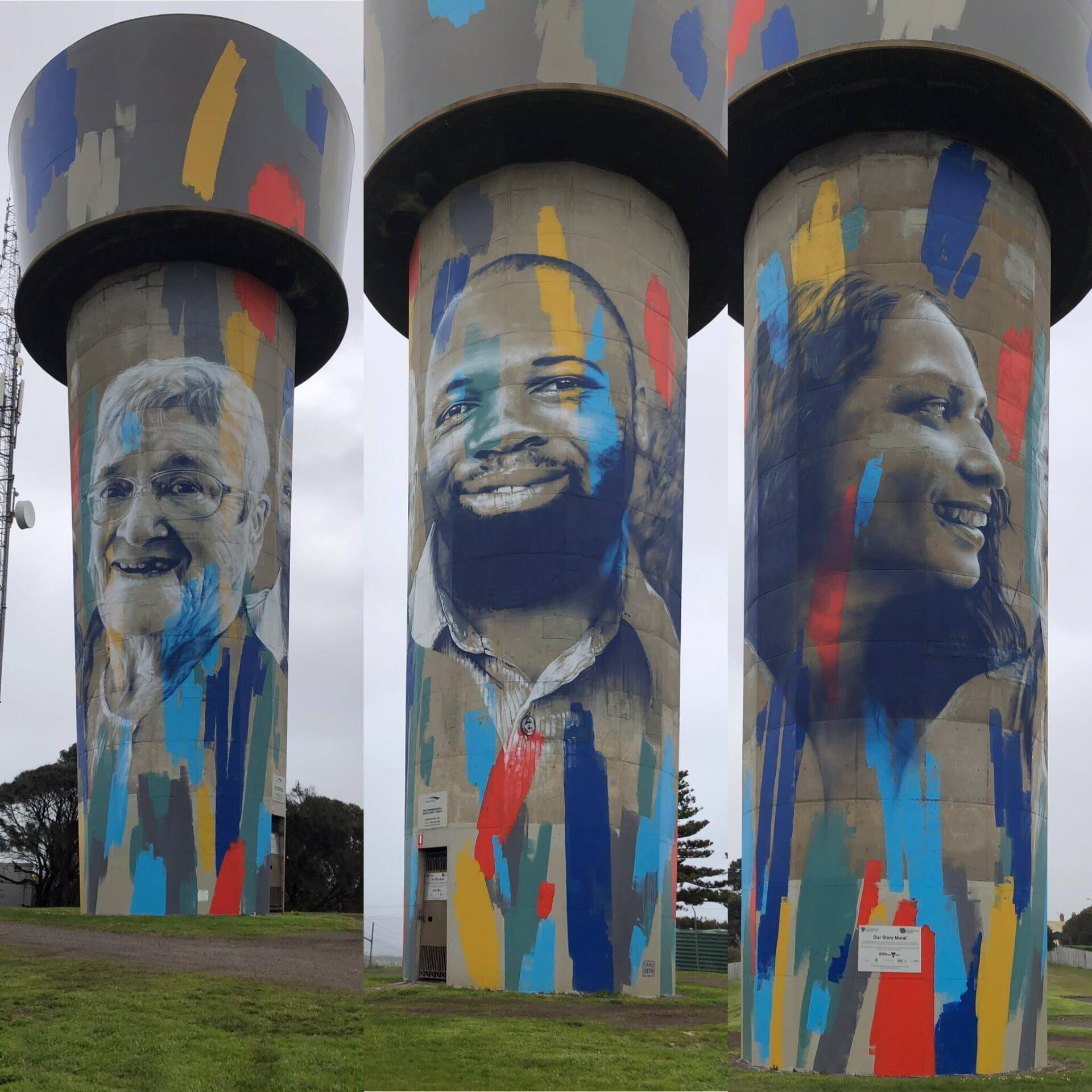 Warrambool Water Tower Art, Australian Silo Art Trail