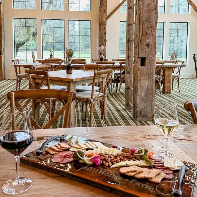 dining room and board of food