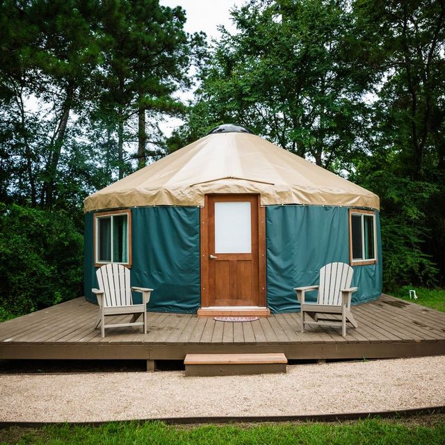 blue yurt